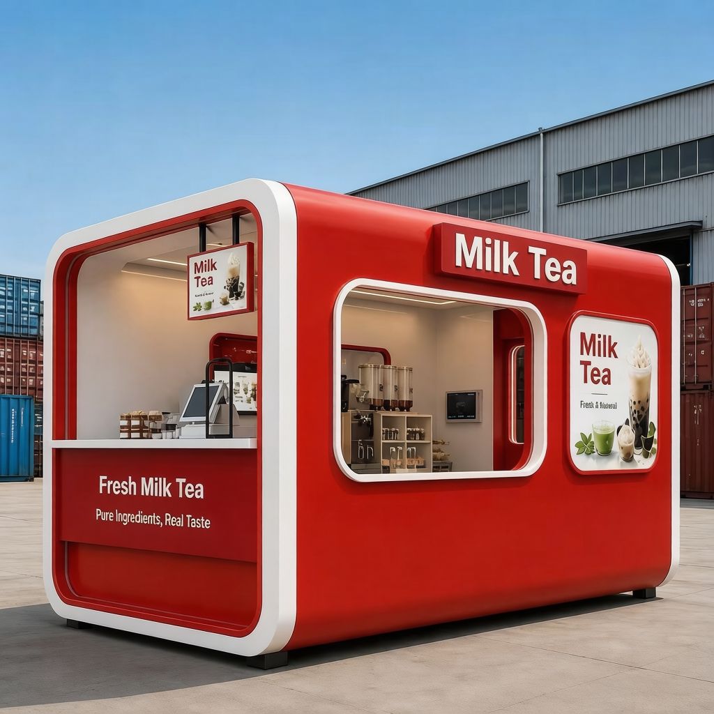 Capsule juice bar kiosk